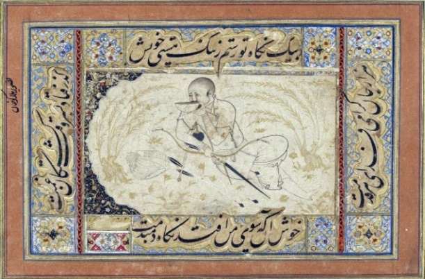 Der Fall von Bagdad 1258, persische Miniatur aus dem 14. Jahrhundert
