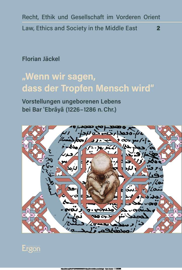 Buchcover: Florian Jäckel, „Wenn wir sagen, dass der Tropfen Mensch wird“